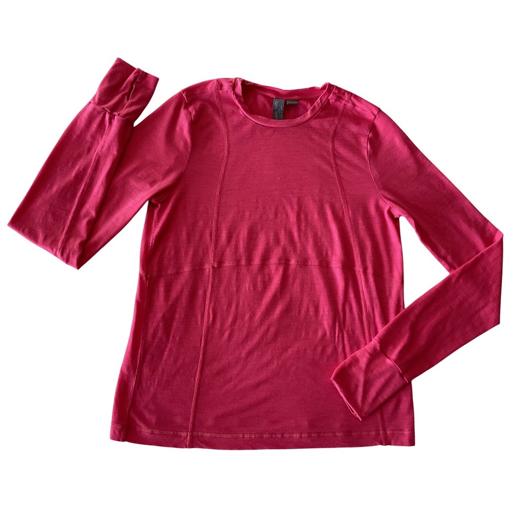 Sweaty Betty Pink Long Sleeve Thumbhole Running Workout Top Women's‎ Small